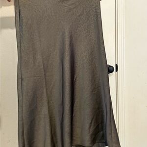 Rachel Zoe Olive-Taupe Bias Maxi Skirt